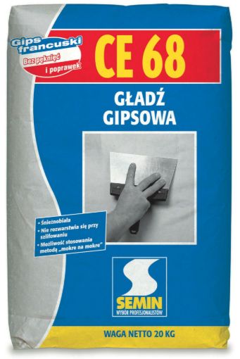 Obrazek CE 68 20 kg gładź gipsowa