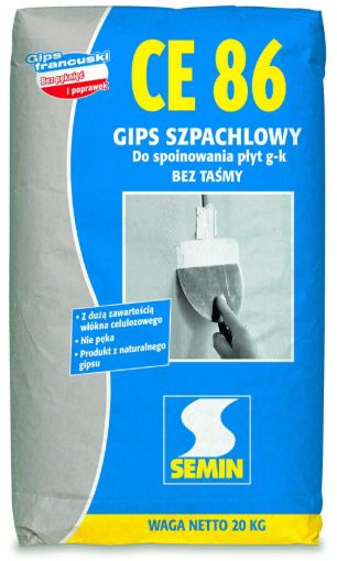 Obrazek CE 86 20 KG zbrojony gips szpachlowy